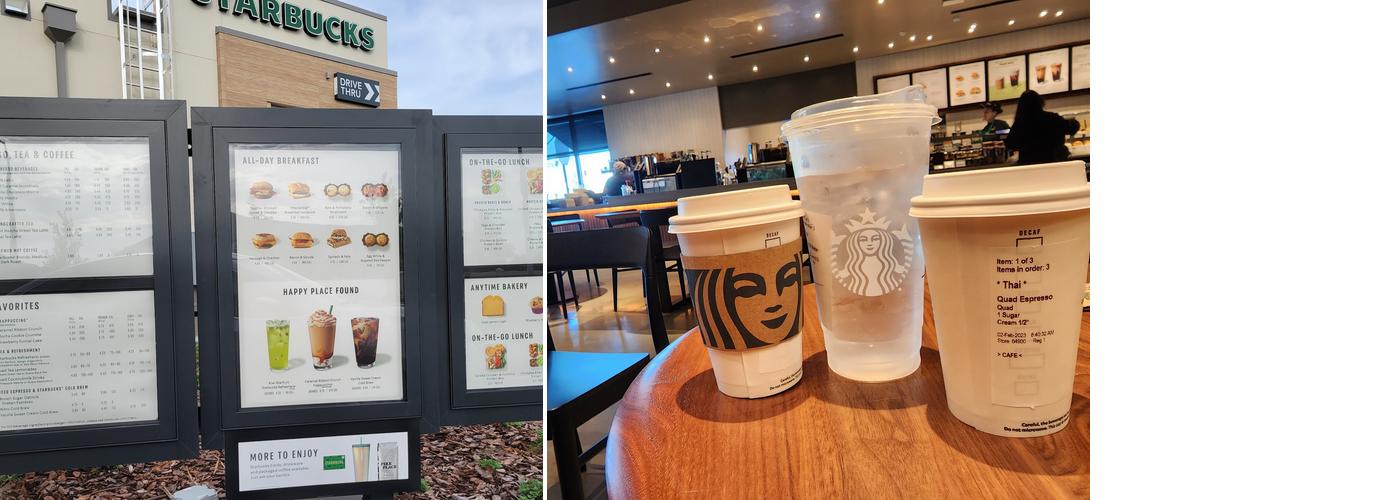 Starbucks Menu