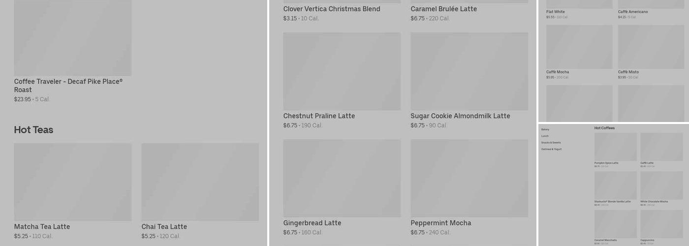 Starbucks Menu