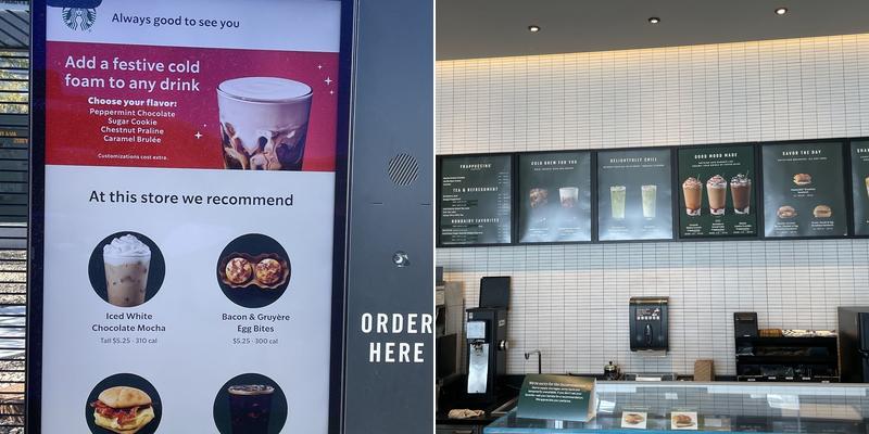 Starbucks Menu