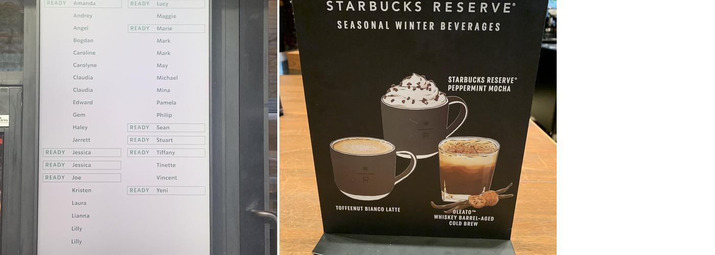 Starbucks Menu