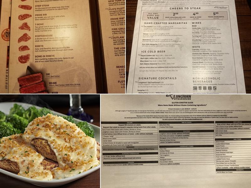 LongHorn Steakhouse Menu