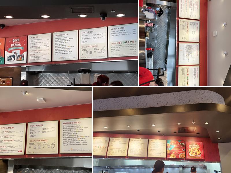 Panda Express Menu