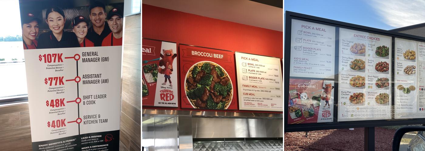 Panda Express Menu
