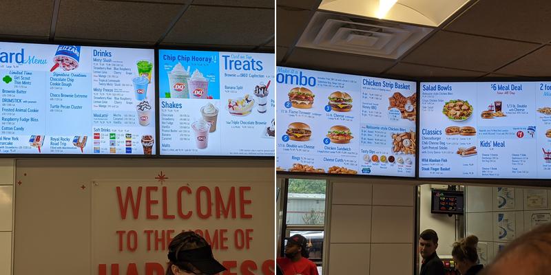 Dairy Queen Menu