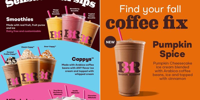 Baskin-Robbins Menu