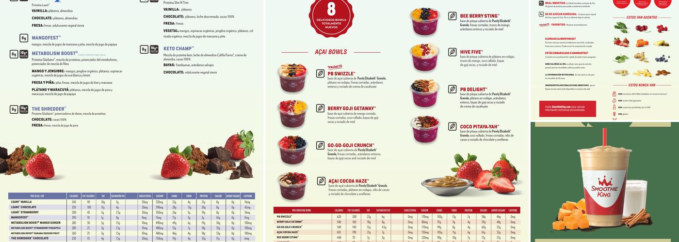Smoothie King Menu