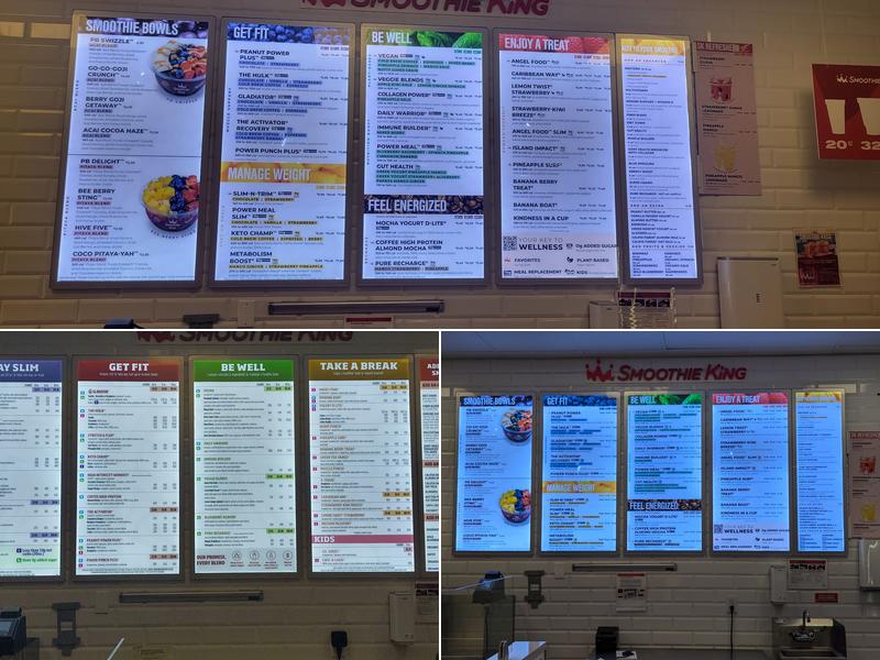 Smoothie King Menu