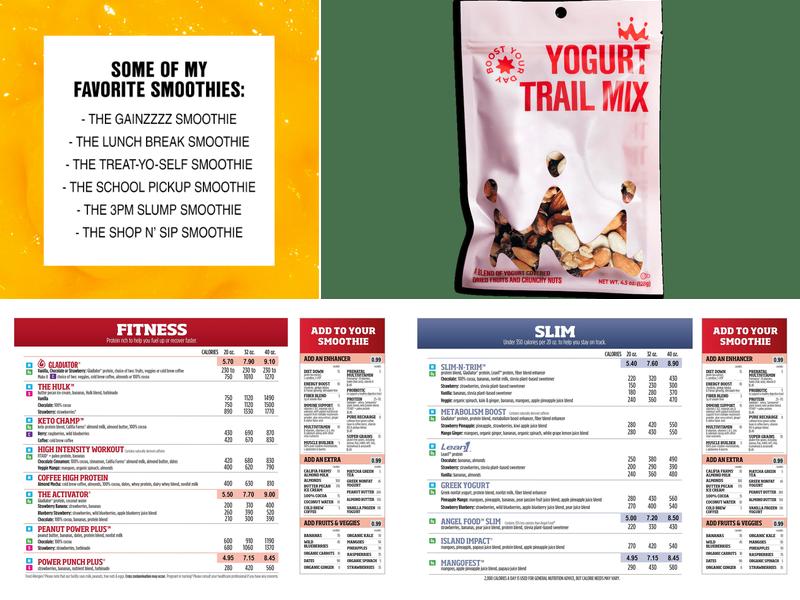 Smoothie King Menu