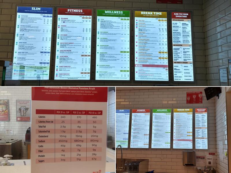 Smoothie King Menu