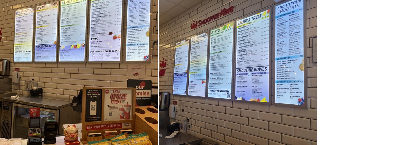 Smoothie King Menu