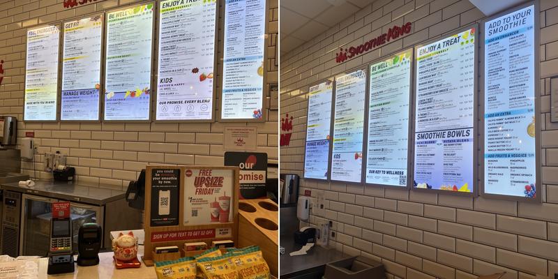 Smoothie King Menu