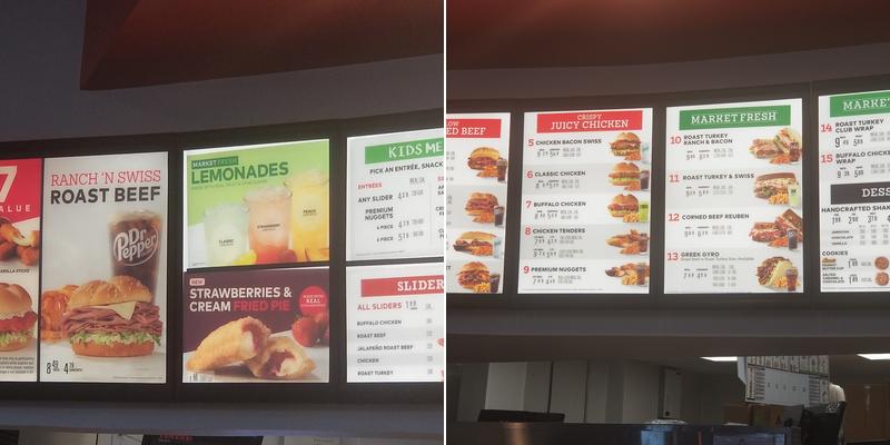 Arby's Menu