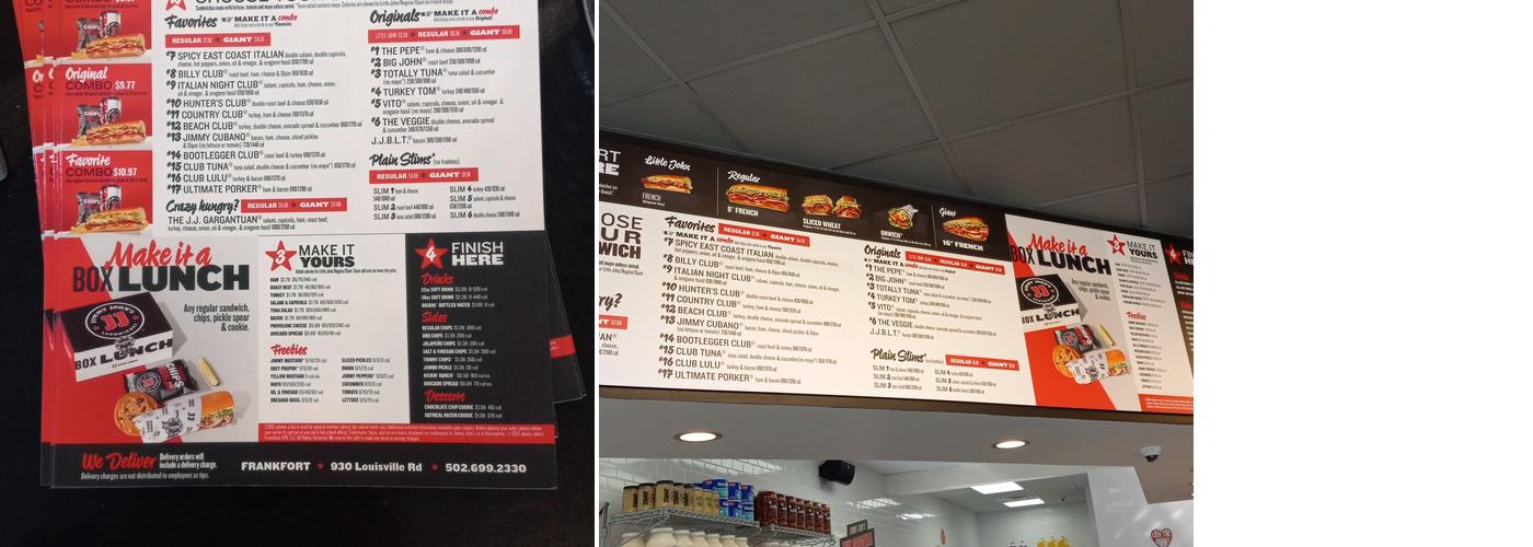 Jimmy John's Menu