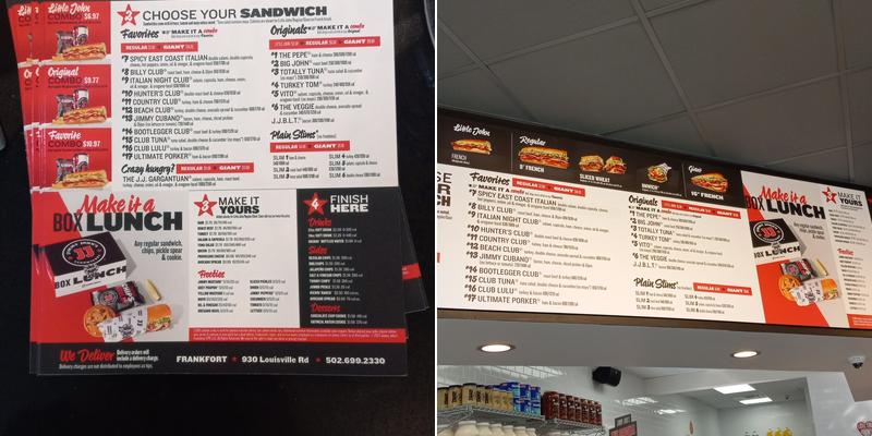Jimmy John's Menu