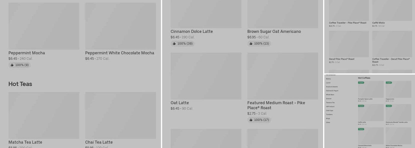 Starbucks Menu
