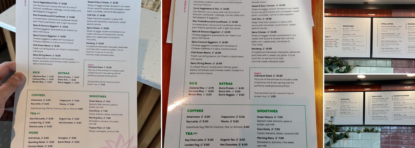 Padmanadi Menu