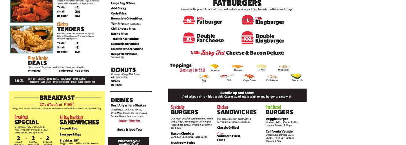 Fatburger River Cree Menu
