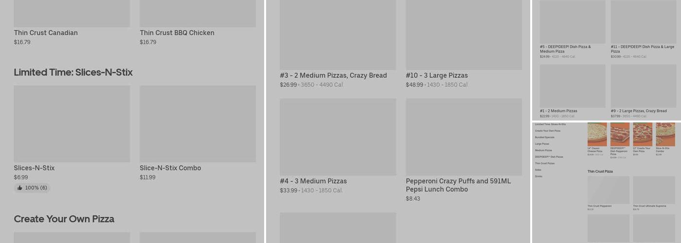 Little Caesars Pizza Menu