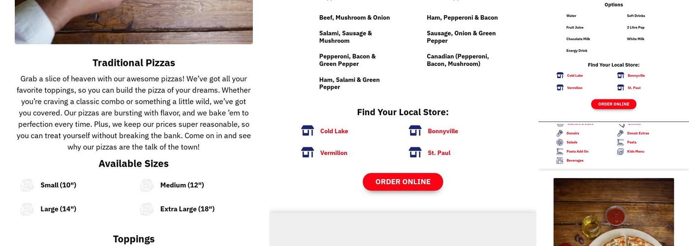 Express Pizza Plus Menu