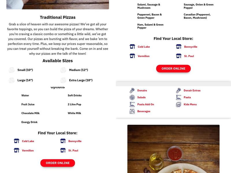 Express Pizza Plus Menu