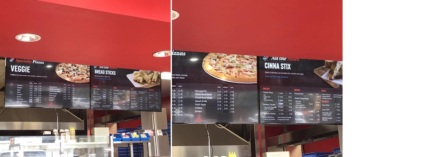 Domino's Pizza Menu