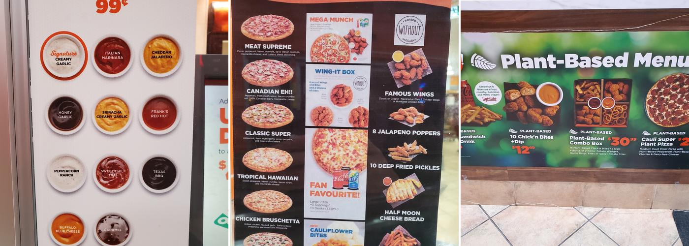 Pizza Pizza Menu