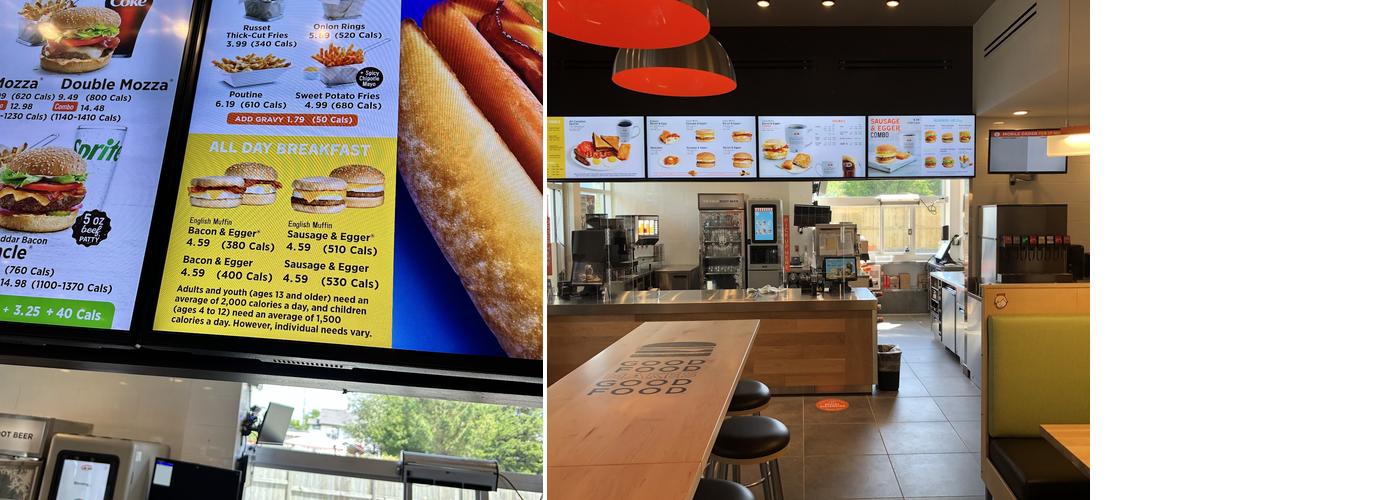A&W Canada Menu
