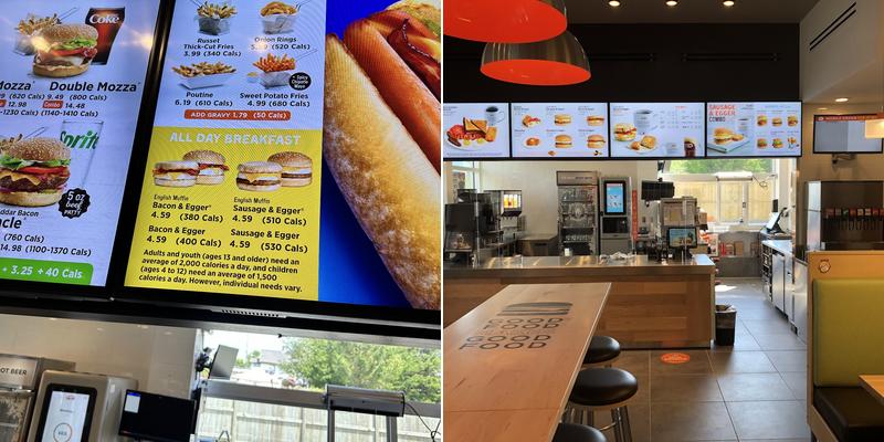 A&W Canada Menu