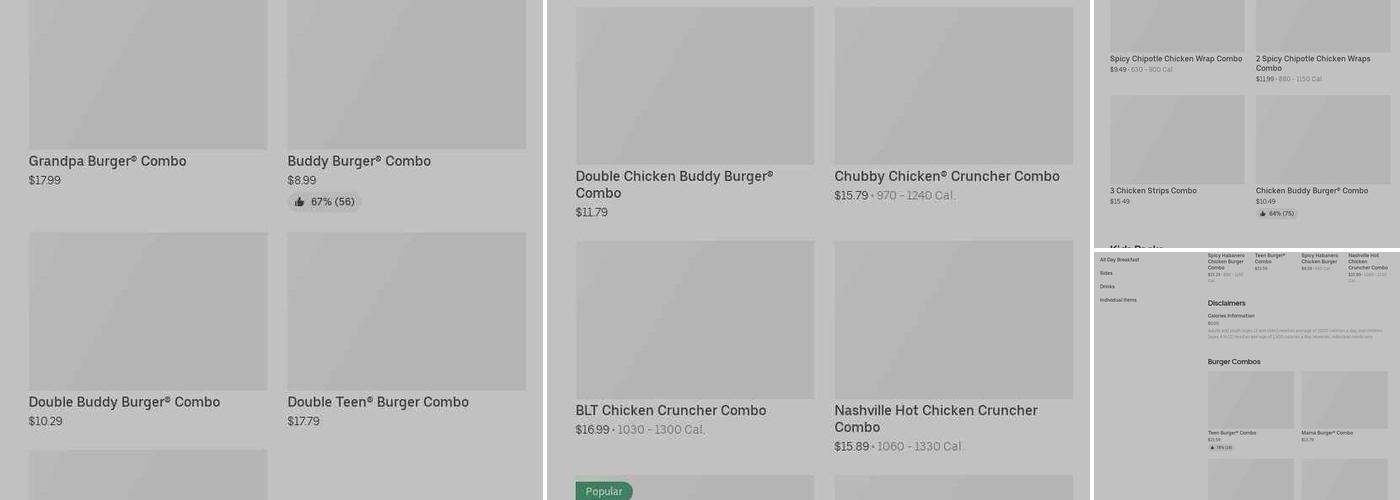 A&W Menu