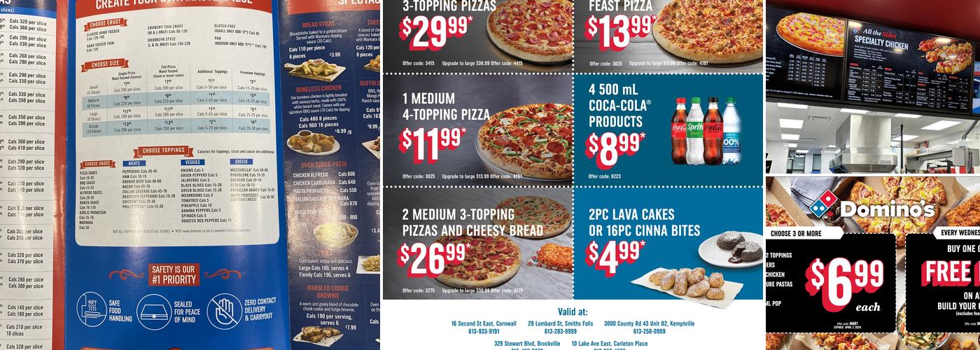 Domino's Pizza Menu