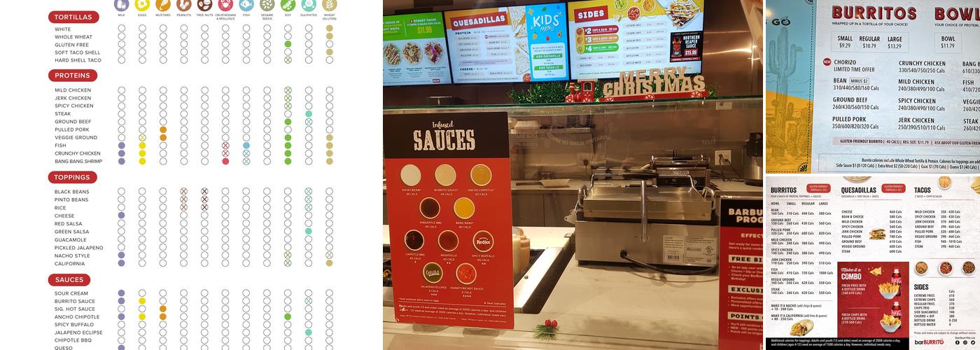barBURRITO Menu