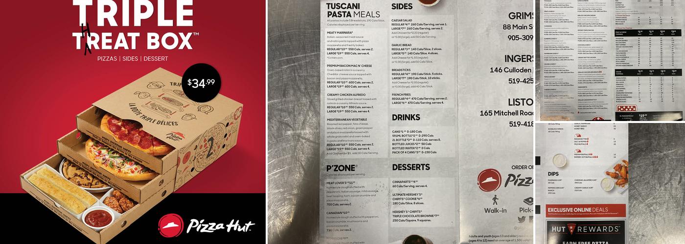 Pizza Hut Menu