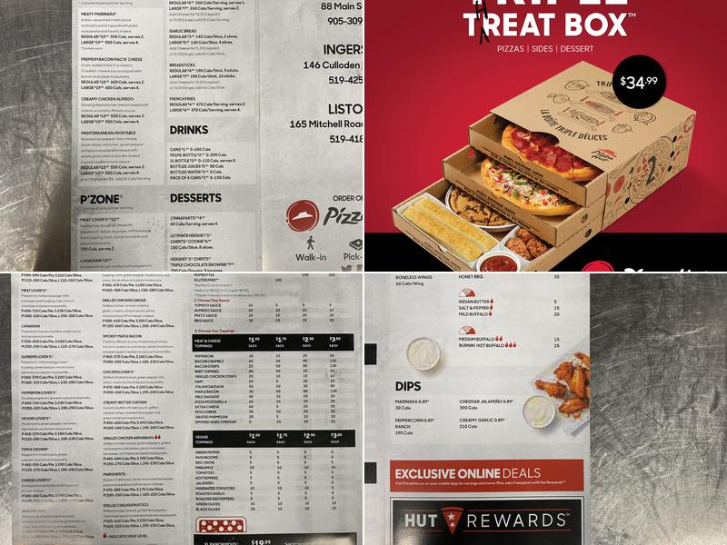 Pizza Hut Menu