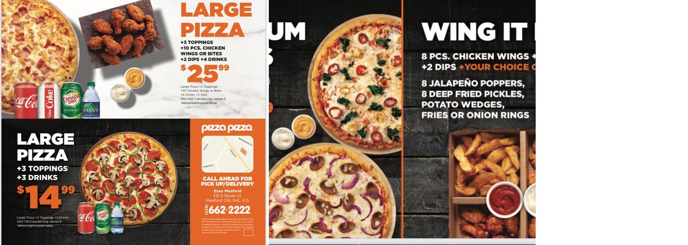 Pizza Pizza Menu