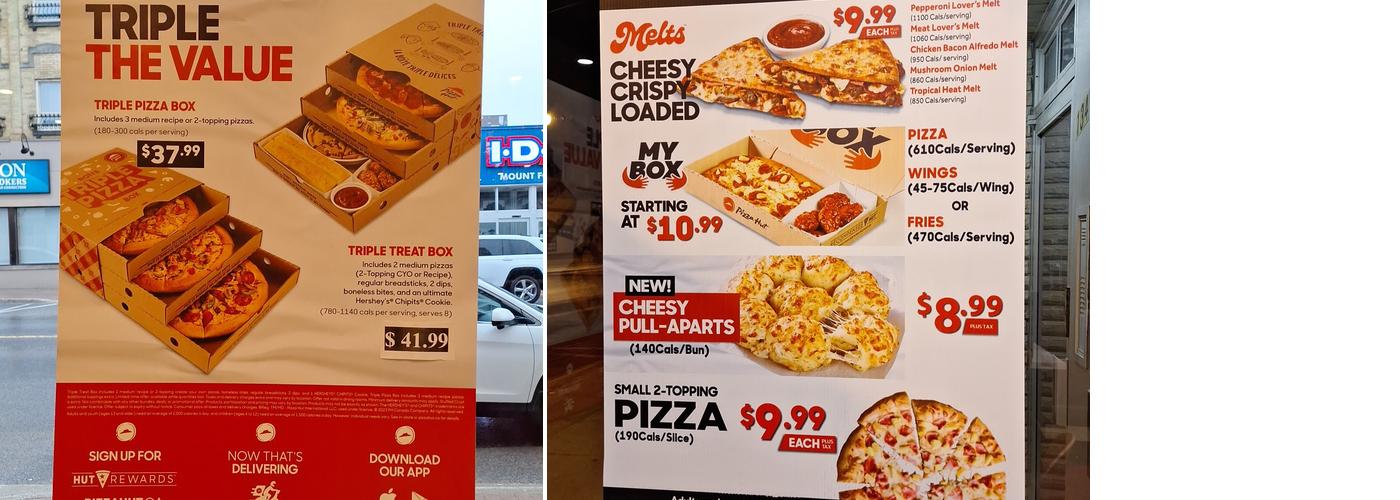 Pizza Hut Mount Forest Menu