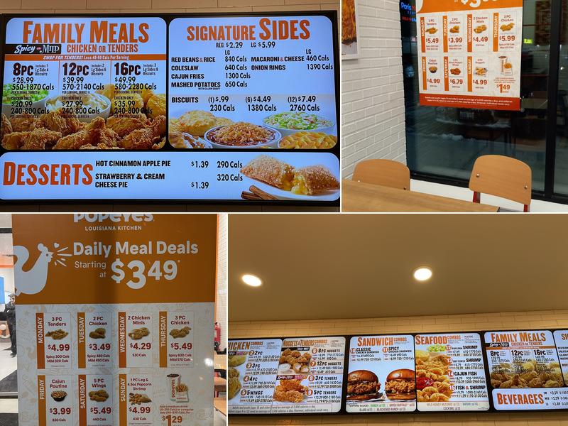 Popeyes Louisiana Kitchen Menu