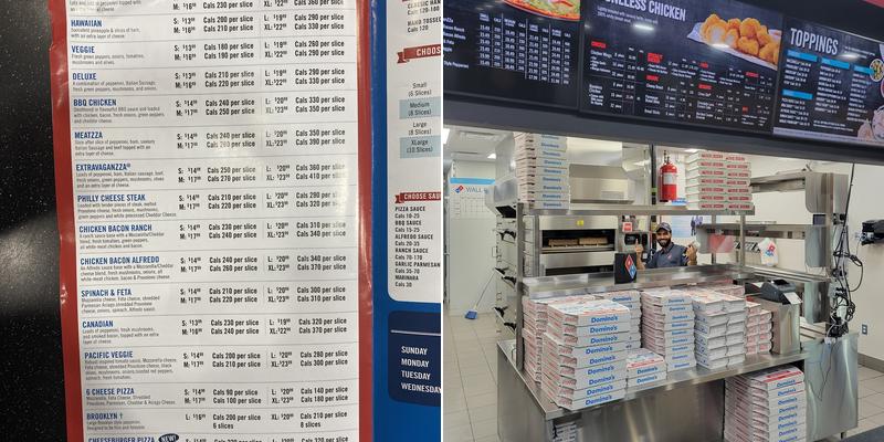 Domino's Pizza Menu