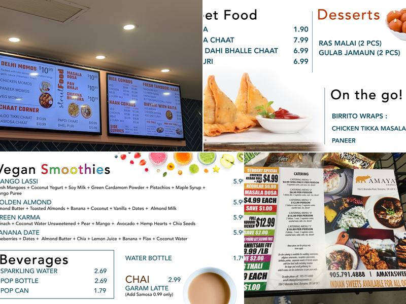 Junoon by Amaya Menu