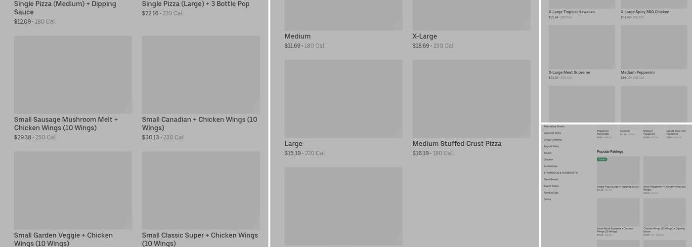 Pizza Pizza Menu