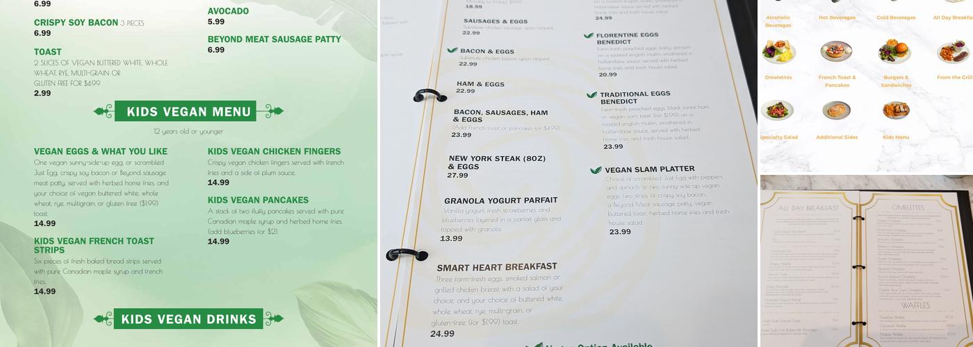 Evviva Breakfast and Lunch Menu