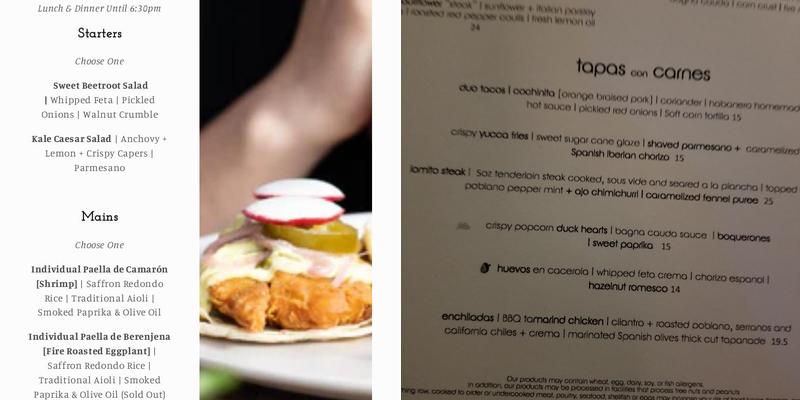 The Soca Kitchen Menu