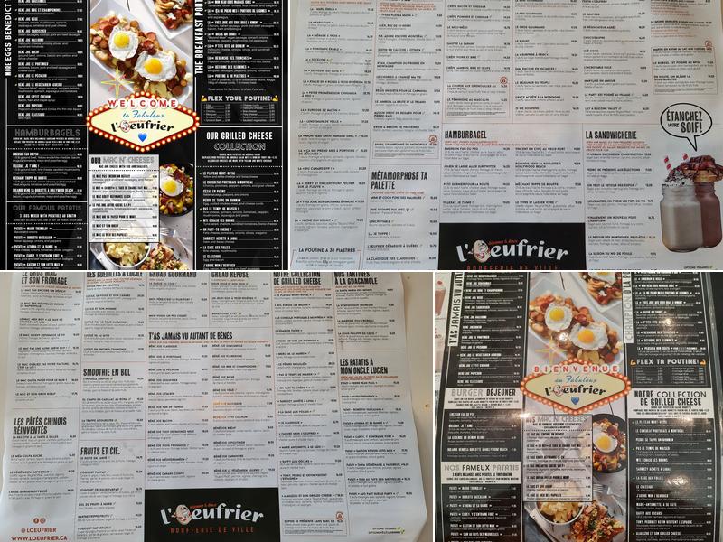 L'Oeufrier (Lavaltrie) Menu