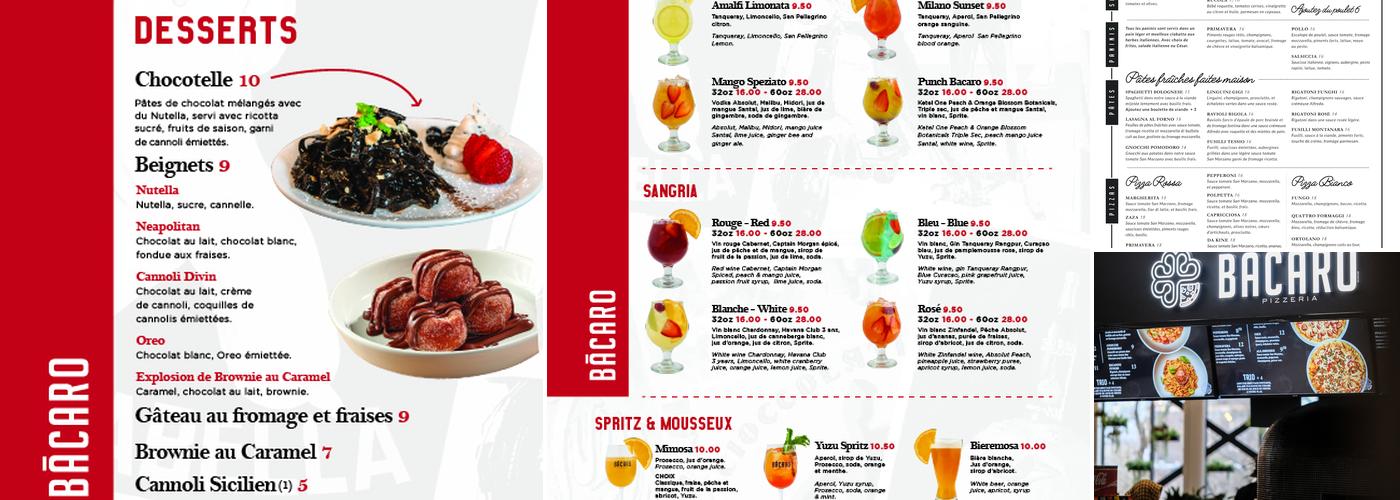 Bacaro Pizzeria Express - Rockland Menu