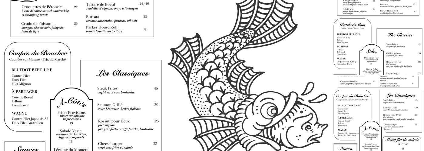 Provisions Bar à Vin Menu