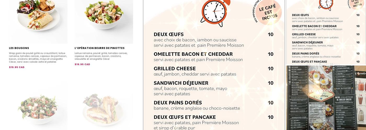 L'Œufrier Menu