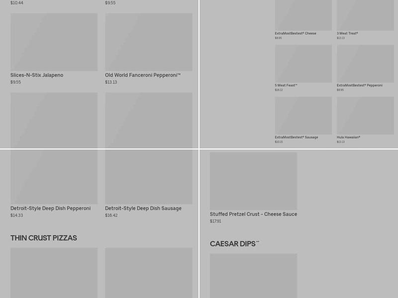 Little Caesars Pizza Menu