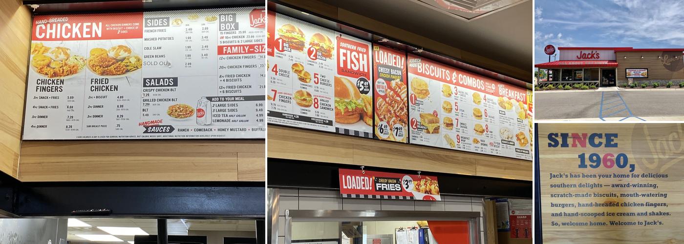 Jack's Menu
