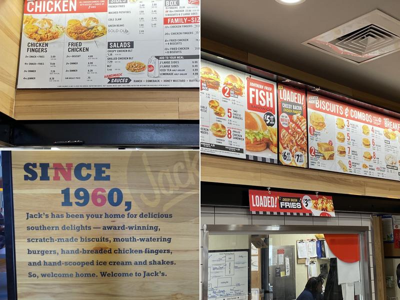 Jack's Menu