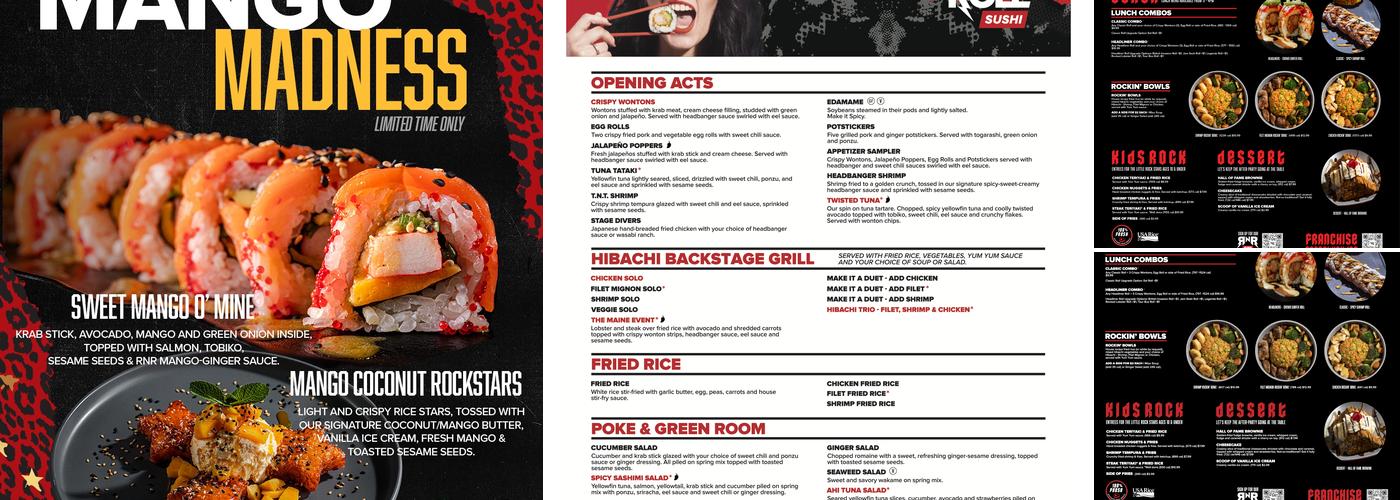 Rock N Roll Sushi Menu