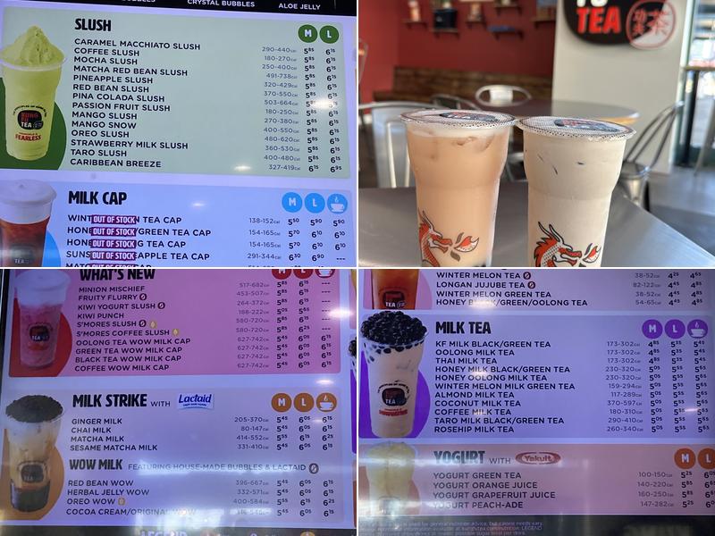 Kung Fu Tea Menu